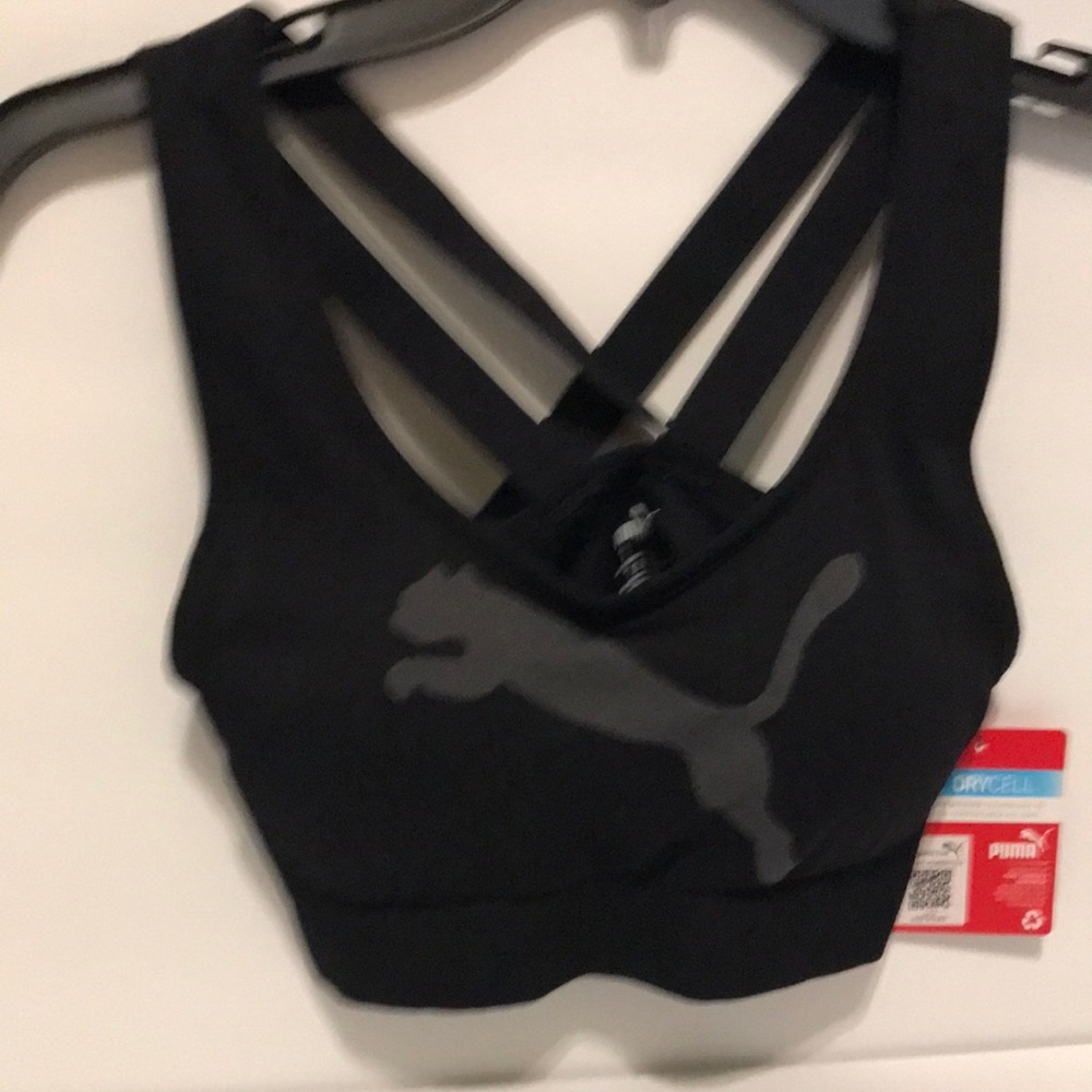 Puma T small Drycell Seamless bra  Moisture wicking Removable cups Sport Stretch